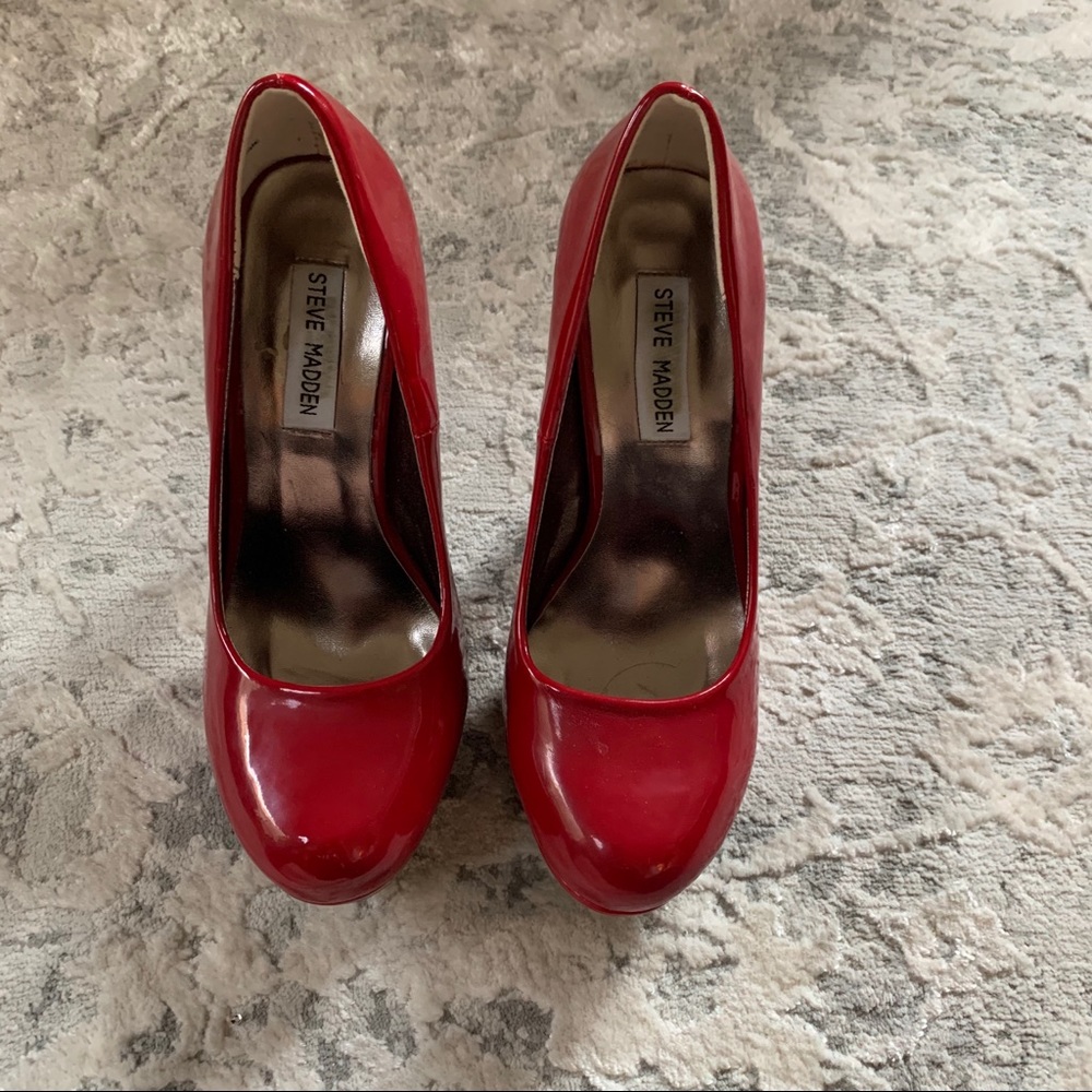 Steve Madden Red Patent Heels